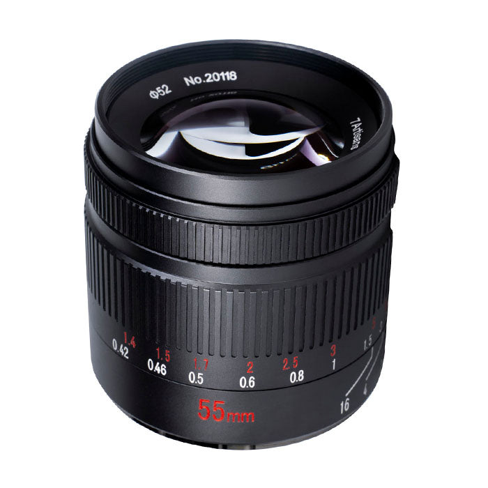 7Artisans Photoelectric 55mm f/1.4 APS-C Format Portrait-Length Prime Lens for Canon EF-M Mount Mirrorless Cameras