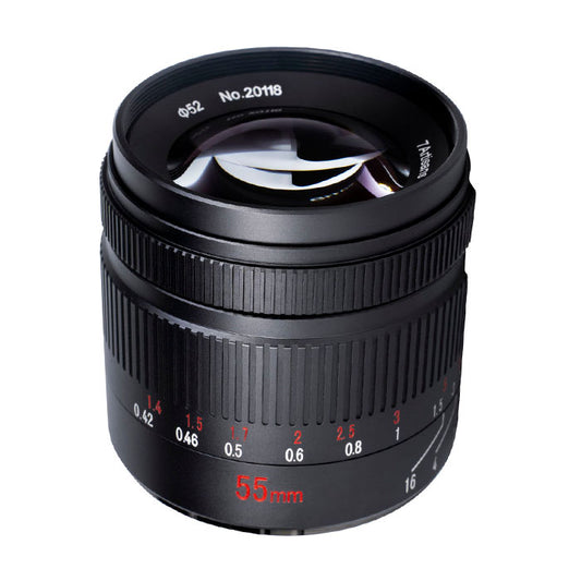 7Artisans Photoelectric 55mm f/1.4 APS-C Format Portrait-Length Prime Lens for Sony E-Mount Cameras