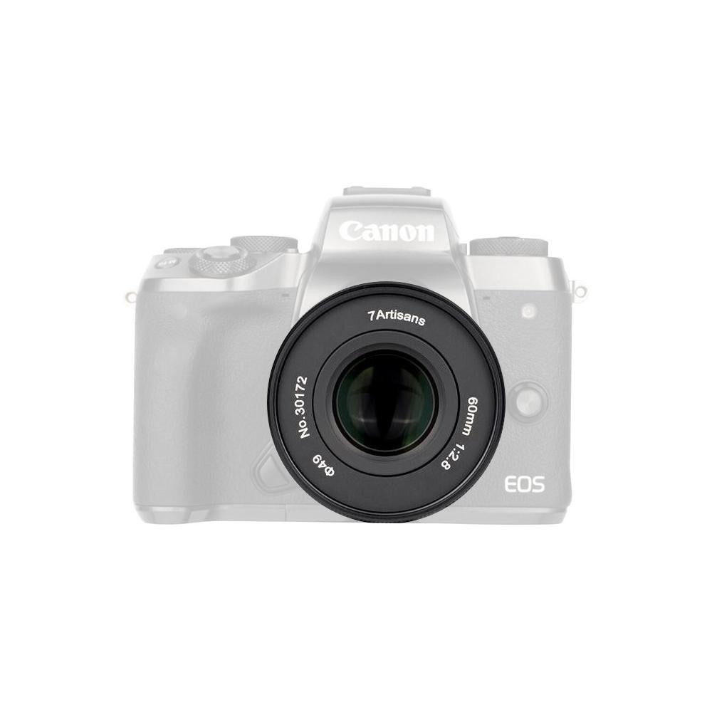 7Artisans Photoelectric 60mm f/2.8 APS-C Format Macro Telephoto Prime Lens for Canon EF-M Cameras