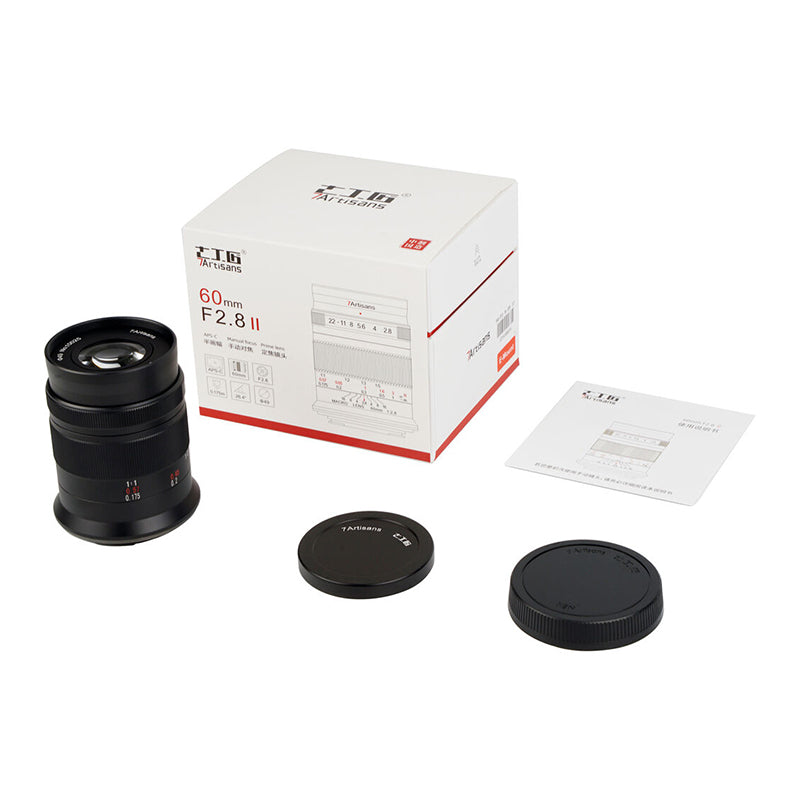 7Artisans Photoelectric 60mm f/2.8 APS-C Format Macro Telephoto Prime Lens for Fujifilm X-Mount Cameras