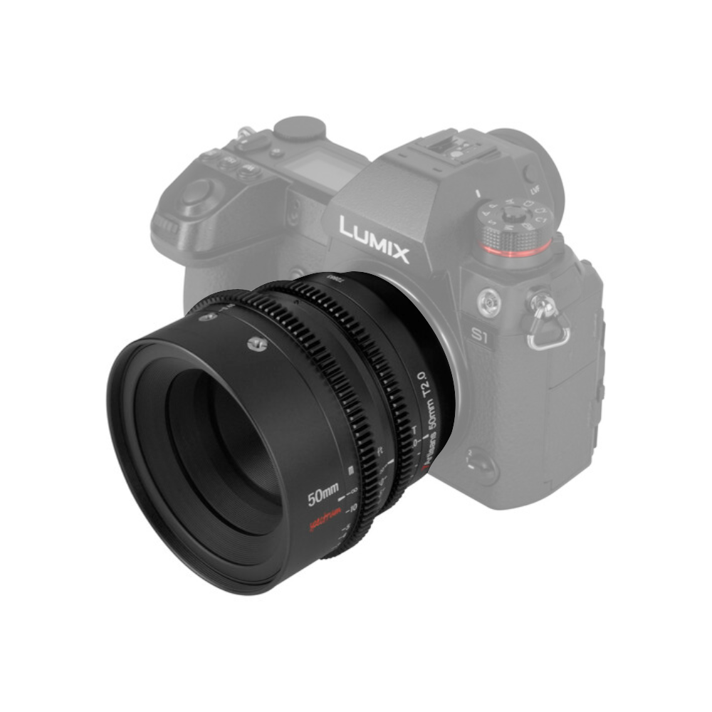 7Artisans Spectrum 50mm T2.0 Full Frame MF Manual Focus Prime Cine Lens with Cinema Grade 0.8 MOD Focus and Iris Gears for Leica L Mount Mirrorless Cameras