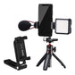 Ulanzi ST-16 Vertical Horizontal Metal Phone Mount Holder with Extend Cold Shoe Handgrip for Microphone Light Accessories