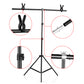 PXEL LS-BD20X15T 3 Section 6.5 x 5Feet Portable T-Shaped Backdrop Stand