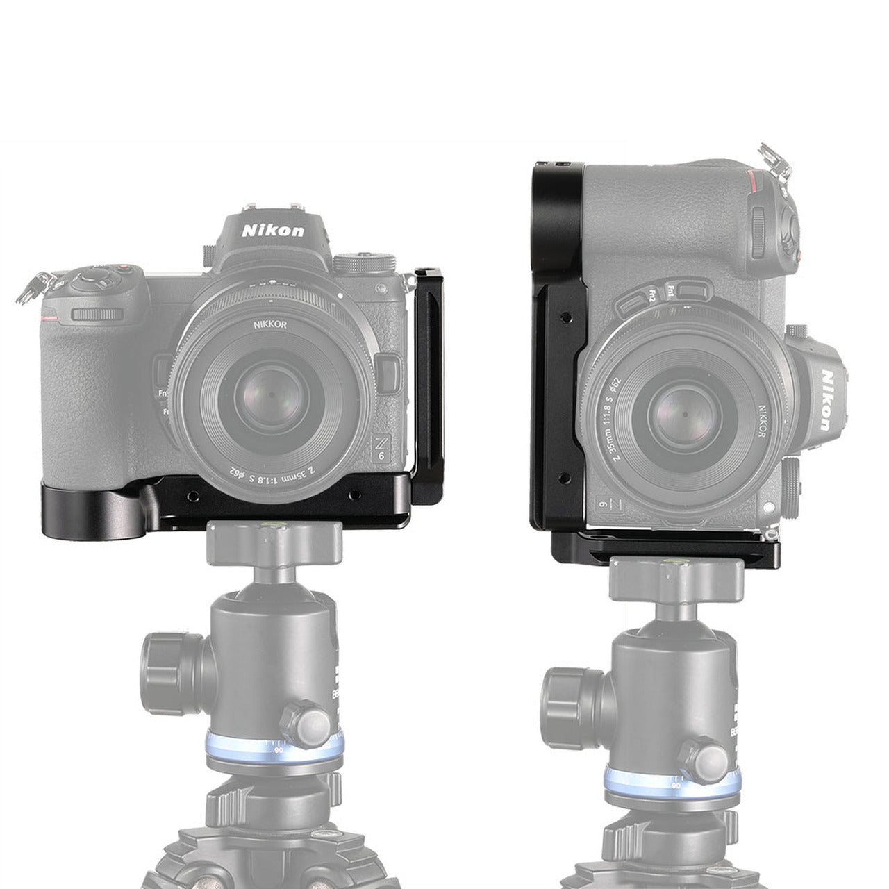 SmallRig Camera L-Bracket for Nikon Z5 / Z6 / Z7 / Z6 II / Z7 II with Allen Wrench Slidable Side Plate Anti-Twist Flanges | Model - APL2258