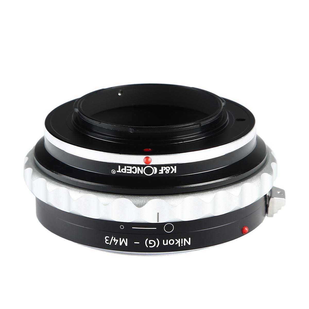 K&F Concept KF06-077 High Precision Aluminum Lens Adapter Mount, NIK(G)-M4/3 for Nikon Mount Camera Lens