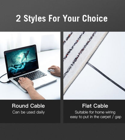 [CLEARANCE] Vention CAT6 Ethernet 3m Flat Cable UTP 10Gbps Lan Network Wire Cord for Internet Router PC Modem