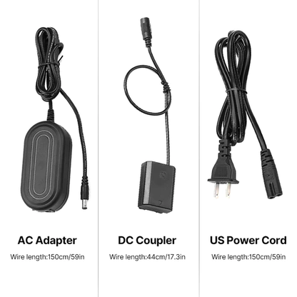 Ulanzi 2860 Dummy Camera Battery Pack for Sony NP-FW50 Compatible Cameras with AC Power Adapter | 2860