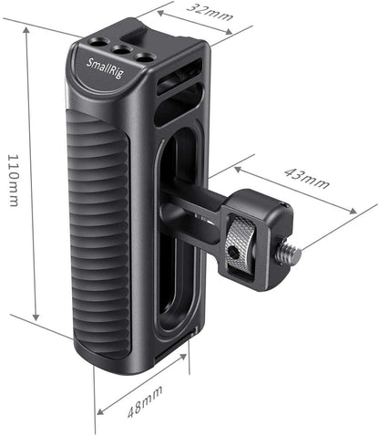 [CLEARANCE] SmallRig HSS2424 Side Handle for Phone Cage Smartphone Video Rig Aluminum with Cold Shoe and 1/4 Threads
