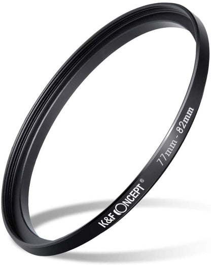 K&F Concept 11 in 1 Step Up Ring Set 26-30mm, 30-37mm, 37-43mm, 43-52mm, 52-55mm, 55-58mm, 58-62mm, 62-67mm, 67-72mm, 72-77mm, 77-82mm