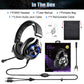 EKSA E3000 Stereo Gaming Headset Over Ear Wired Gamer Headphone 3.5mm Double Jack Headphones With Microphone For PC PS4