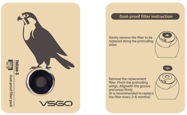 [CLEARANCE] VSGO V-B03-A-E Falcon-S Outdoor Air Blower Cleaning Dust Filter Individual Package 3pcs