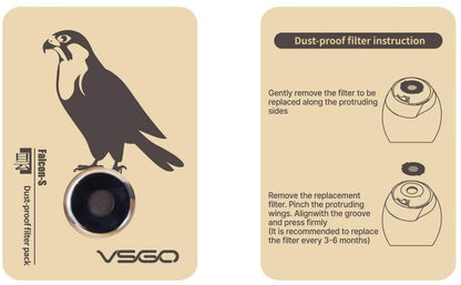 [CLEARANCE] VSGO V-B03-A-E Falcon-S Outdoor Air Blower Cleaning Dust Filter Individual Package 3pcs