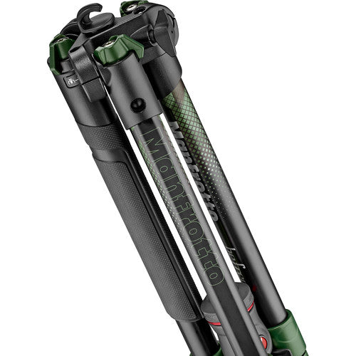 Manfrotto MKBFRA4GR-BH BeFree Color Aluminum Travel Tripod with Ball Head for Vlogging, Photography, etc. (Green)