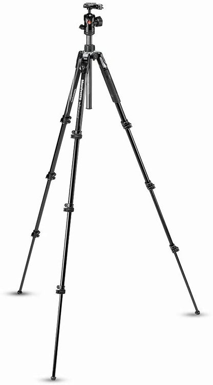 Manfrotto Befree Advanced Travel Aluminum Tripod with 494 Ball Head (Lever Locks, Black)