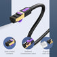 Vention CAT7 Ethernet Round Cable SSTP Patch Cable 10Gbps 600MHz Super Speed LAN Network Wire Cord for Internet Router PC Modem (ICDB)