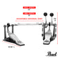 Pearl P1032 Eliminator Solo Black Double Bass Drum Pedal with Interchangeable Black Cams Control Core DuoBeaters 3-position Footboards