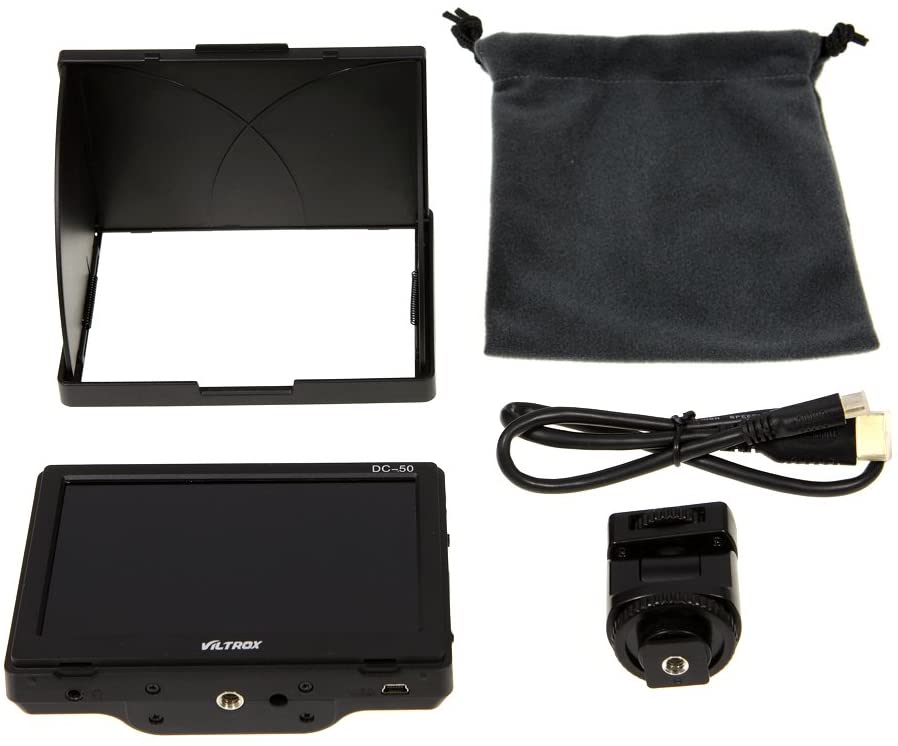 VILTROX DC-50 Clip-on Portable 5 inches HDMI Monitor for Mirrorless and DSLR Cameras