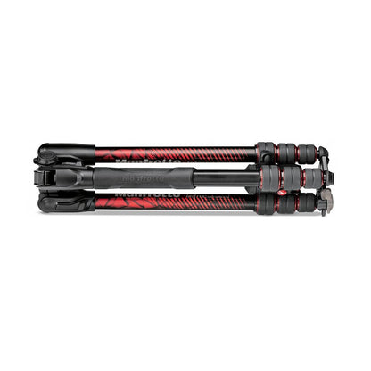 Manfrotto MKBFRTA4RD-BH Befree Advanced Travel Aluminum Tripod with 494 Ball Head for Photography, Vlogging (Twist Locks, Red)