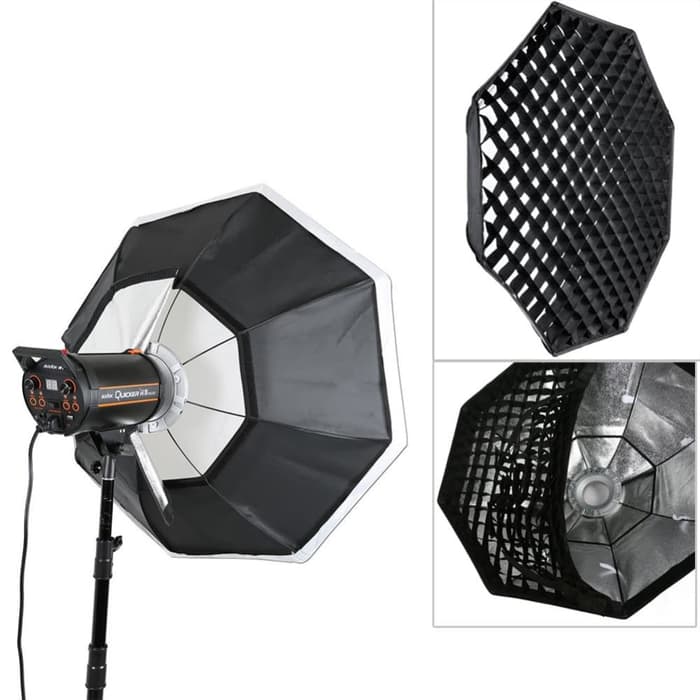 Godox SB-FW140 Bowens Mount Grid Honeycomb Softbox Octagon 55 140cm for Fashion Photography, Portraits, etc.