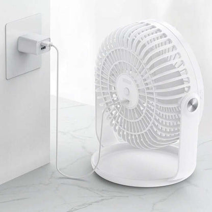 Yoobao F2 Pro 10000mAh Rechargeable Desktop Fan with 360 Degree Rotation, 3 Fan Modes, Up to 50 Hrs USB Type C
