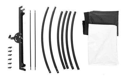 Pxel RFU18X6 U-Shape Curved Light Reflector Adjustable Lighting Diffuser Kit for Photography Photo Portrait Studio Lighting