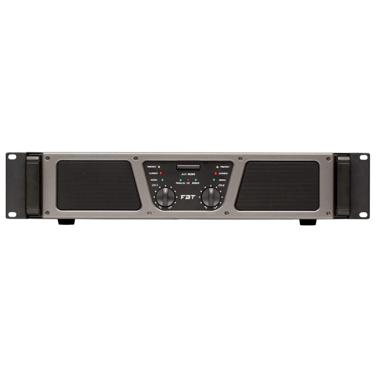 FBT AX Series 2-Channel 2x 400W / 600W / 1000W Power Amplifier at 4-8 Ohms with XLR & AUX Inputs for Speaker Systems (800, 1200, 2000)