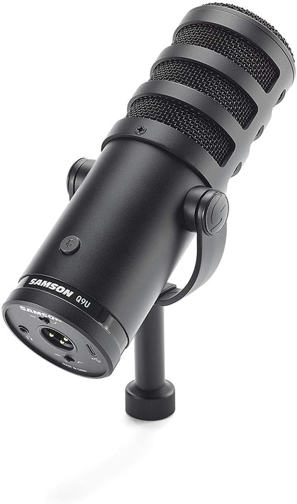 Samson Q9U Professional USB/XLR Dynamic Broadcast Microphone Podcast Music Recording