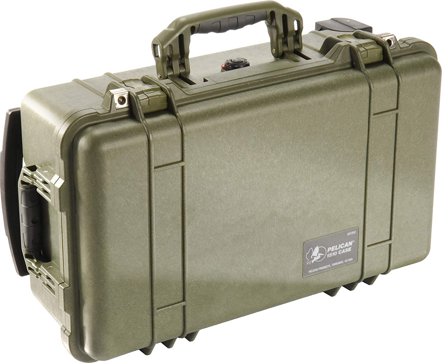 Pelican Flightline Waterproof Carry-on-Case with Yellow/Black Divider Set and Wheels (OLIVE DRAB GREEN) | Model - 1510
