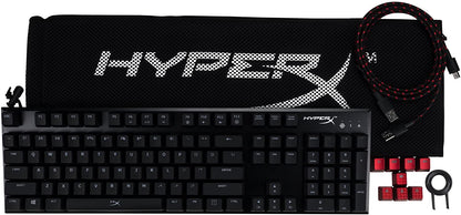 HyperX Alloy FPS Mechanical Gaming Keyboard with Red LED Backlit Keys and Built-In USB Charge Port