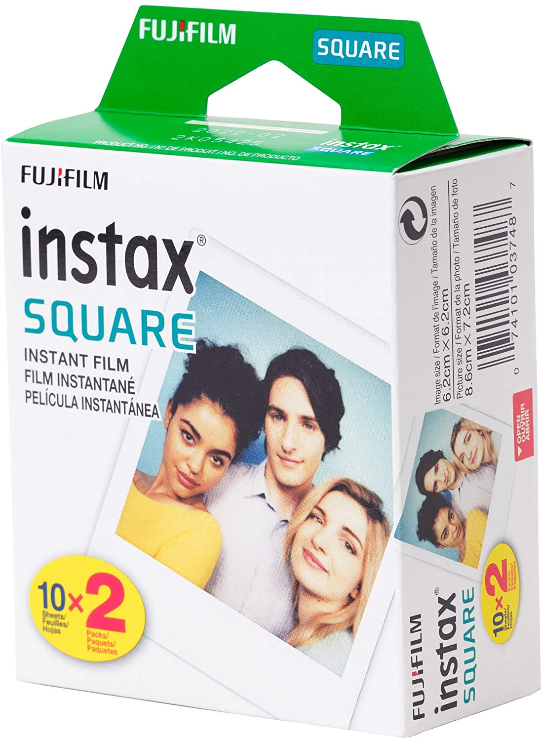 Fujifilm Instax Square Glossy 10 Sheets Film - Twin Pack