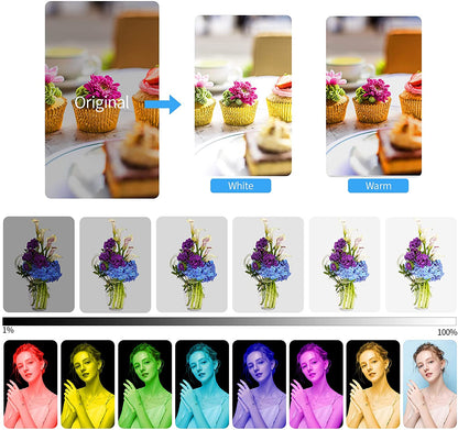 Luxceo P100 Magnetic RGB Video Light with up 6000k Color with Remote Control Temperature