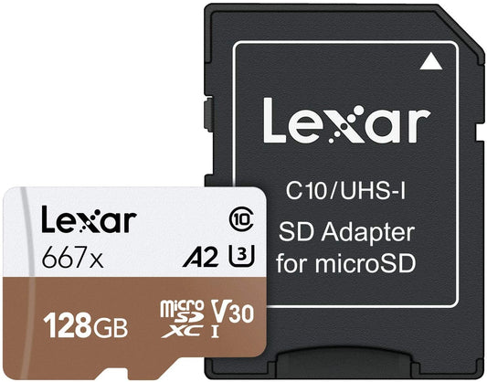 Lexar Professional 1000x Micro SDXC UHS-I Memory Card with up to 128GB Storage Capacity LSDMI128B667A