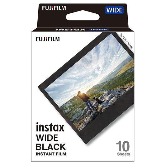 Fujifilm Instax Wide Black Film for 10 Sheets Single Pack for Instant Camera