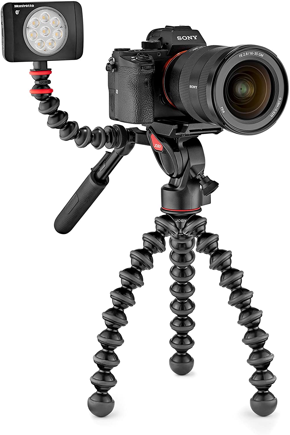Joby GorillaPod 3K Video PRO Professional Video Head Kit Camera Tripod Stand with Smooth Pan and Tilt Movements for DSLR and Mirrorless Camera