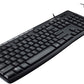 Logitech MK200 Media Wired Full-sized Keyboard with Spill-Resistant Design, 8 Multiple Hot Keys, and Optical Mouse Combo (Black)