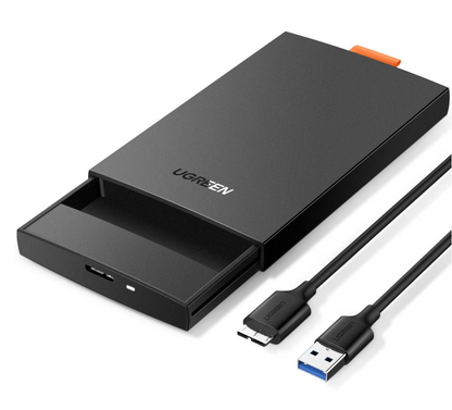 [CLEARANCE] UGREEN 2.5" SATA External Hard Drive Enclosure USB 3.0 with up to 6TB HDD Capacity for Windows 10/8/7/Vista, Linux, Mac OS 8.0 | 60353