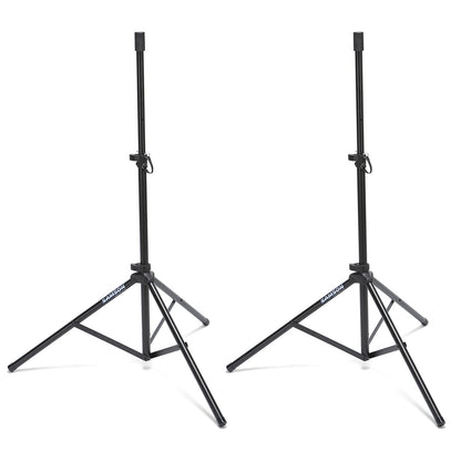 Samson LS50P Durable Speaker Stand (Pair) with Adjustable Height, Locking Latch and 3/8" Pole Adapters for Concerts and Recordings