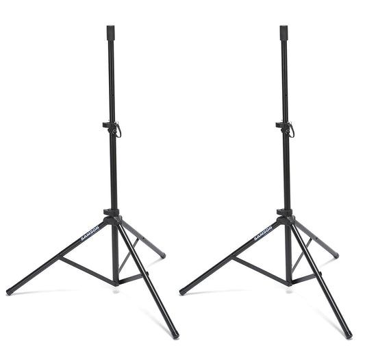 Samson LS50P Durable Speaker Stand (Pair) with Adjustable Height, Locking Latch and 3/8" Pole Adapters for Concerts and Recordings