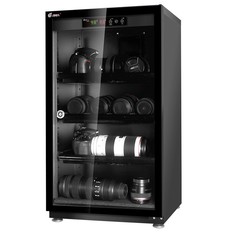 Eirmai 100L Electronic Digital Dry Cabinet Dehumidifying Box with Automatic AI Smart Control - 100 Liters (MRD-105)