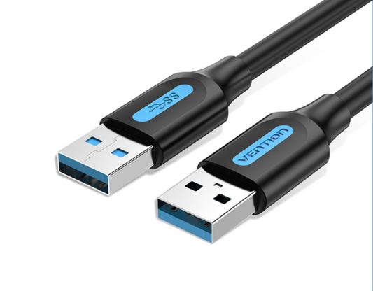 Vention USB 3.0 A Male to A Male Nickel Plated (CON) 5Gbps USB Cable for Hard Drive, Laptops, TV Box and Other Male to Male Devices (Available in Different Lengths)