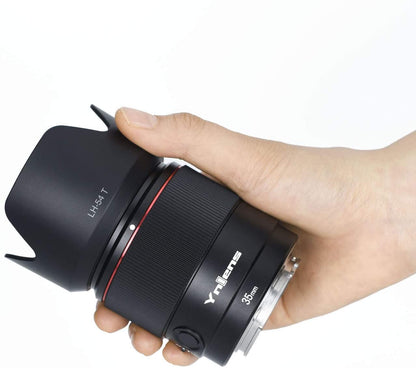 Yongnuo 35mm F2.0S DF DSM Auto Focus Wide Angle Prime Lens for Sony, F2 Large Aperture Full Frame APS-C for Sony E Mount Camera YN35MM