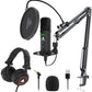 Maono AU-PM401H PM401H USB Condenser Cardioid Microphone With Studio Monitor Headphone Kit for Computer PC Podcasting Gaming Youtube Streaming Recording
