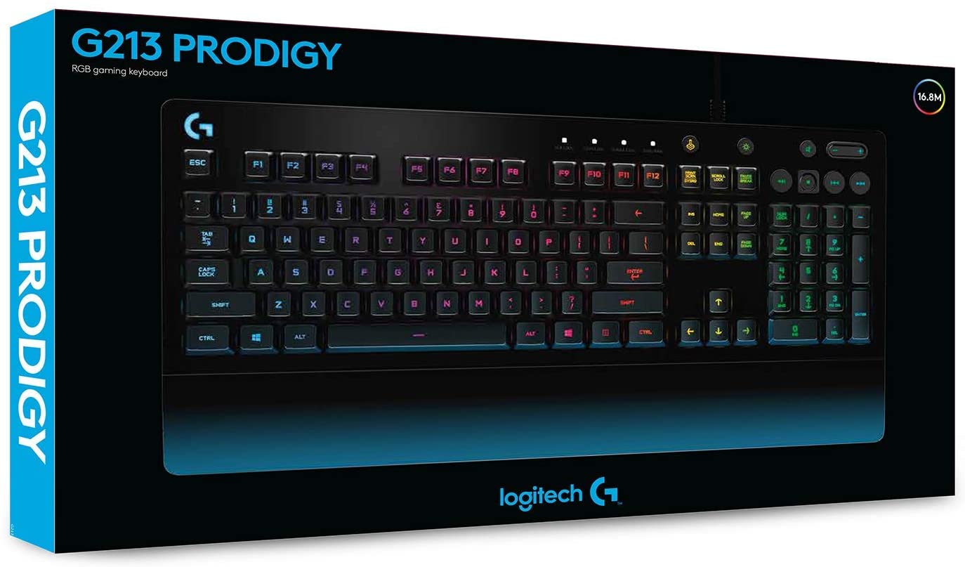 ekstensivt barriere sfære Logitech G213 Prodigy Gaming Keyboard with Spill-Resistant Design, LIG – JG  Superstore