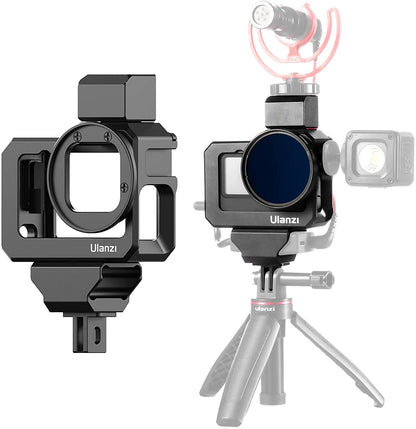 [CLEARANCE] Ulanzi G9-5 Metal Cage with 2 Prong Mount, Cold Shoe Mount for GoPro Hero 12/11/10/9