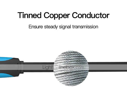 Vention USB 2.0 Male to Mini 1.5M USB Male Copper Conductor Data Cable High Speed Transmission for Laptop, PC, Camera, Charger (VAS-A14)