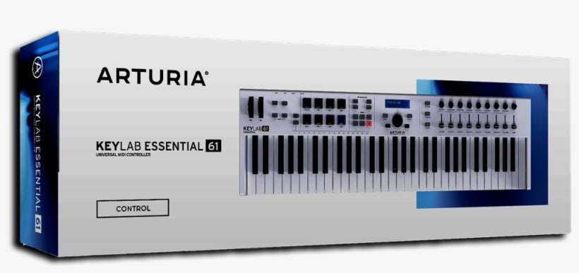 Arturia Keylab 61 Essential 61 Keys USB Universal MIDI Keyboard Controller with Multi Presets and Assignable Controls for DJs, Musicians, and Music Producers