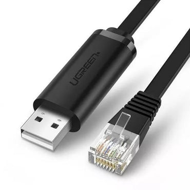 [CLEARANCE] UGREEN RJ45 Ethernet LAN to USB 2.0 Type-A Networking Console Cable for PC Laptop and Network Routers and Switches (3M) | 60813