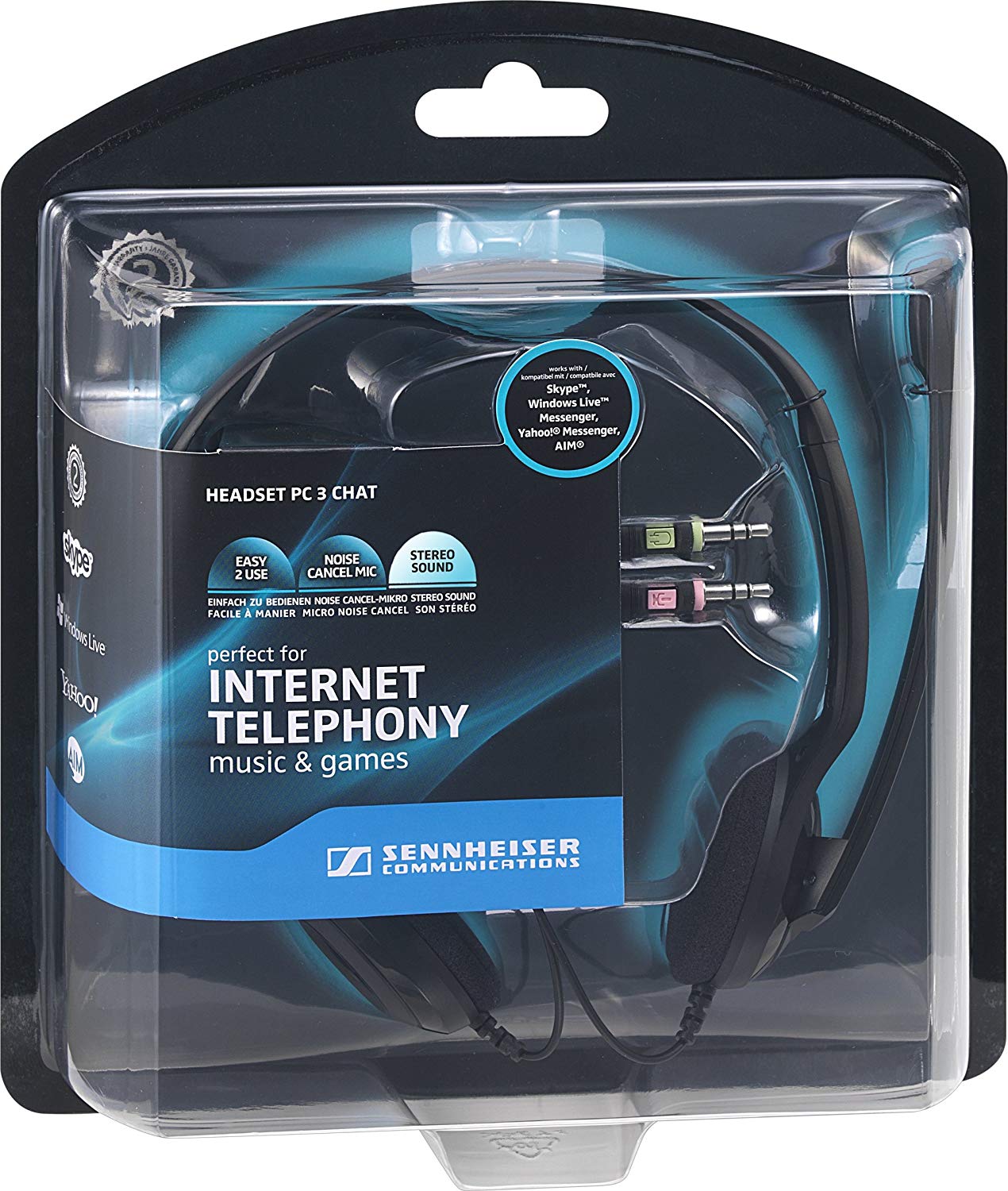 Sennheiser pc 3 discount chat wired headset