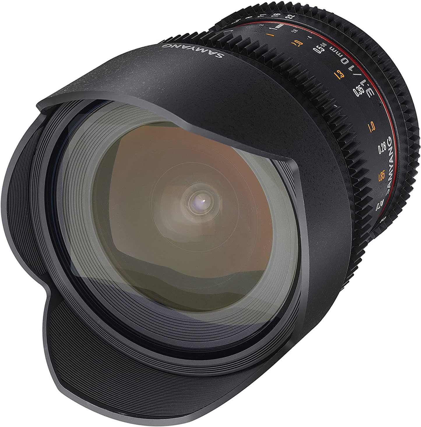 Samyang 10mm T3.1 Wide Angle Manual Focus Cine Lens (E-Mount) for Sony Mirrorless Cameras for Professional Cinema Videography and Filmmaking