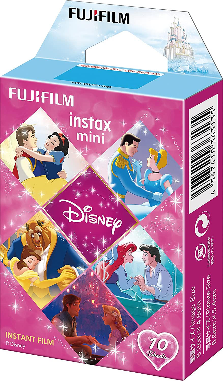 Fujifilm Instax Disney Princess 10 Sheets Film for Fujifilm instax Mini Cameras